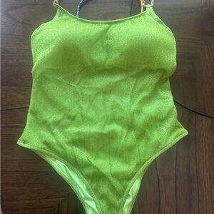 Kurt Geiger Lime Green One Piece Swimsuit